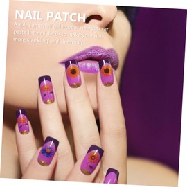 Vaguelly Sunflower Nail Art Stickers 3 Sheets Large Yellow Watermark Decals for Girls DIY Nail Art Accessories for Women