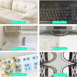 100 Pack Magic Sponge Eraser Thick Melamine Cleaning Sponges,Multi-Functional Foam Cleaning Pads,Household Cleaning Kitchen Dish Sponge for Furniture,Bathroom,Bathtub, Floor, Baseboard, Wall Cleaner