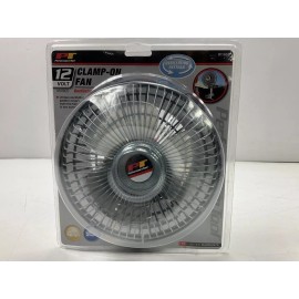 Performance Tool W1658 12V Clamp On 6" Oscillating Fan For Cars, Trucks, RVs