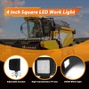 Primelux 4 Inch 42W 3660LM LED Tractor Lights,12-24V LED Tractor