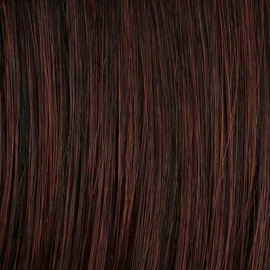 Hairuwear Hairdo Textured Layers Shoulder Length Soft Framed Face Wig, Average Cap - R435S Glazed Black Cherry