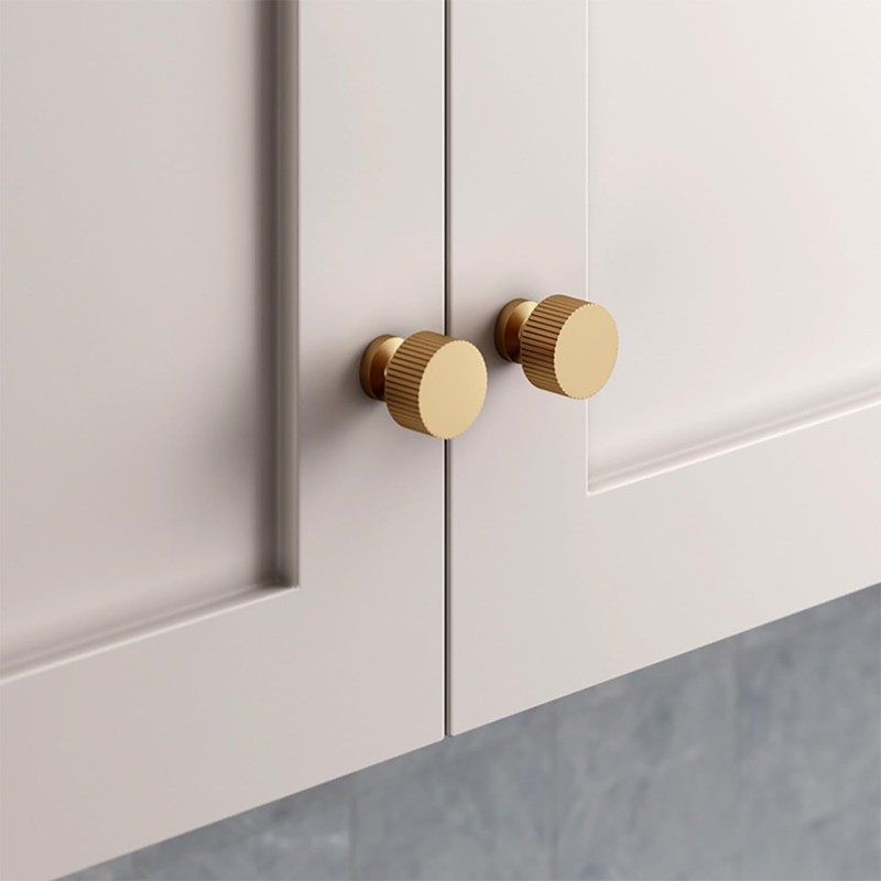 RZDEAL 2pcs Solid Brass Cabinet Knobs Pulls Cabinet Drawer Dresser