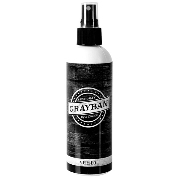 Grayban Hairspray Color Restorer for Gray Hair, Non-Dye Color Restoring Spray, Natural Protein Pigments Restore the Natural Color of your Hair, Works With All Hair Colors and Types
