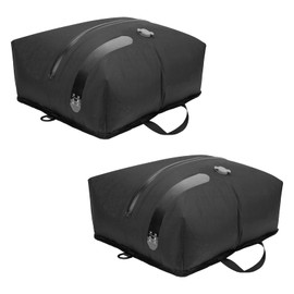 2 Pack TPU Vacuum Bags for Clothes Reusable with Airtight Valve, Waterproof Travel Packing Cubes Made of 70D Nylon with Zip, Airtight Organiser for Suitcase/Backpack/Hand Luggage