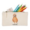Mr. & Mrs. Panda Make Up Bag Sloth Satisfied, White,