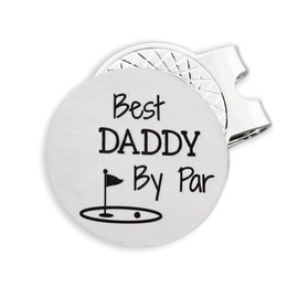 Golf Ball Marker Golf Gift for Dad Best Daddy By Par Fathers Day Gift from Daughter Son Engraved Golf Gifts for Men Gift Idea