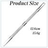 Professional Double Ended Hypoallergenic Stainless Steel Metal Pusher (Cuticle Pusher)