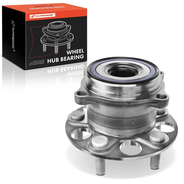 A-Premium Rear Wheel Bearing and Hub Assembly with 5-Lug Compatible