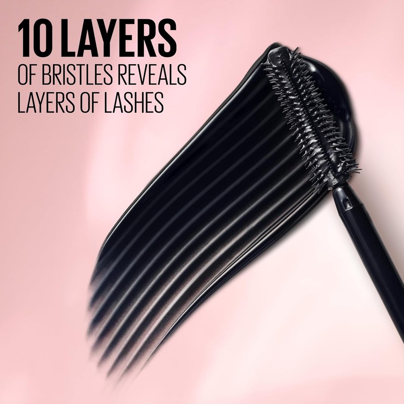 Maybelline Lash Sensational Washable Mascara, Blackest Black, 0.32 fl. oz.