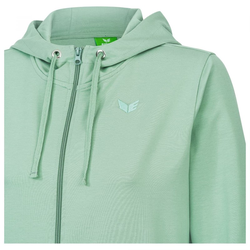 Erima Women's Hooded Tracksuit, Mint/black