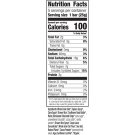 Annie's Chewy Granola Bars, Sunflower Butter Chocolate Chip, Organic Snacks, 5 Count, 4.45 oz