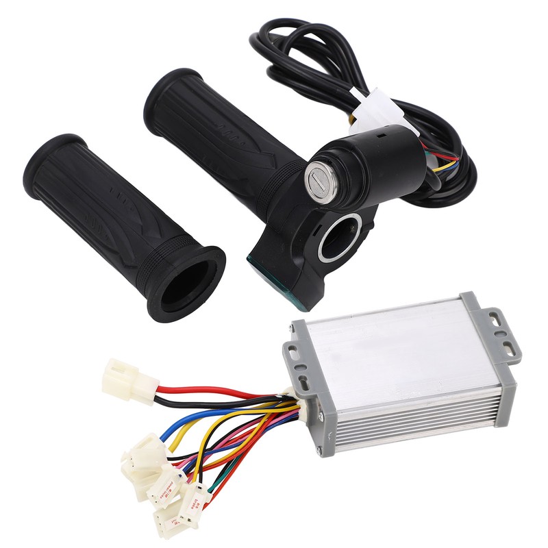48V 1000W Motor Brushed Controller Twist Throttle with Lock Key