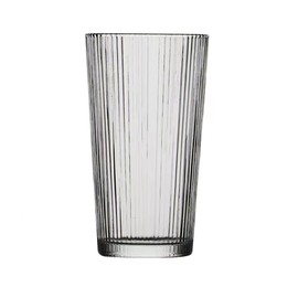 RabyLeo Japanese vertical pattern glass, cocktail glass, juice glass and household water glass. (Transparent&360ml)