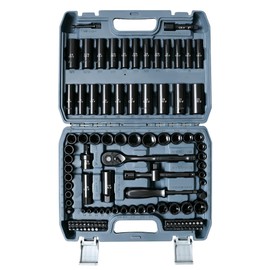 110-Piece Metric 3/8" Drive Impact Socket Set and SAE CR-V Sockets