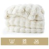 Touchat Luxury 1000GSM Rabbit Faux Fur Blanket, Super Heavy Warm