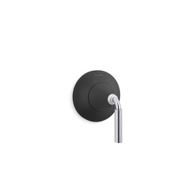 KOHLER T23955-4-CBL Tone MasterShower Single-Handle Transfer Valve Trim Kit, Wall-Mount, Valve Required, Polished Chrome with Matte Black