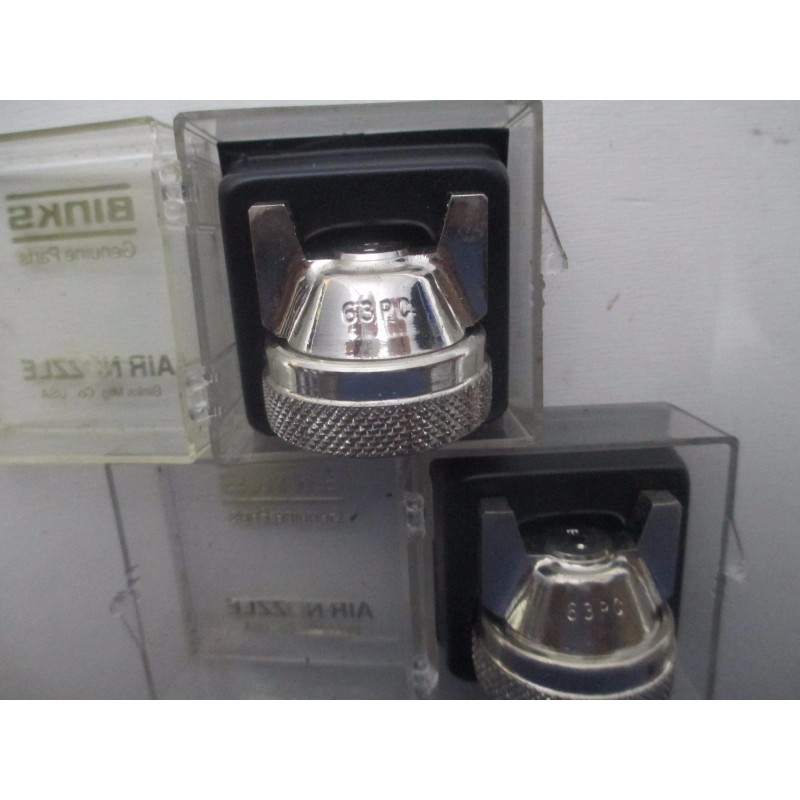 Binks 2 GENUINE BINKS 63 PC SPRAY GUN NOZZLE ,