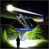 JAY-PARK High Lumen Flashlight - 10000 Lumens,LCD Display, Zoomable Long
