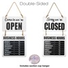 Excello Global Products Business Hours Hanging Chalkboard Rustic Welcome Chalk