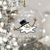 Funny Friend Christmas Ornaments 2024, White Elephant Gifts Funny, Funny