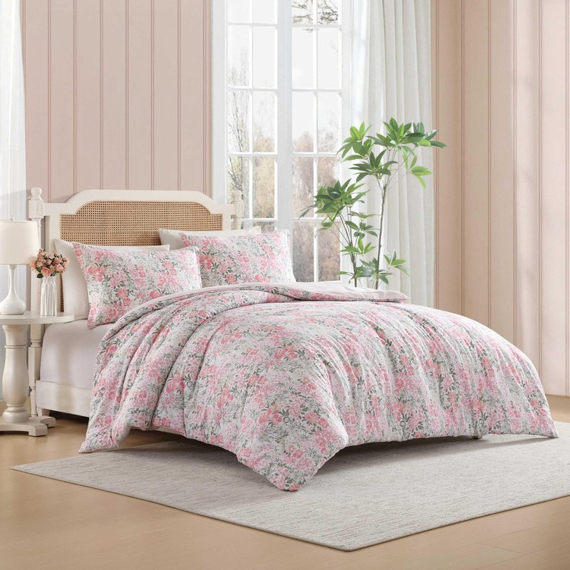 Laura Ashley - Comforter Set, Soft & Breathable Bedding with