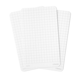 Notsu Graph Grid Index Cards 3x5 inch, 50 ct | Thick Graphing Note Cards w/Rounded Corners | Premium Heavy Duty Paper 350 gsm
