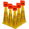 Safety Cone - 5 Pack - 36" Four Sided Yellow