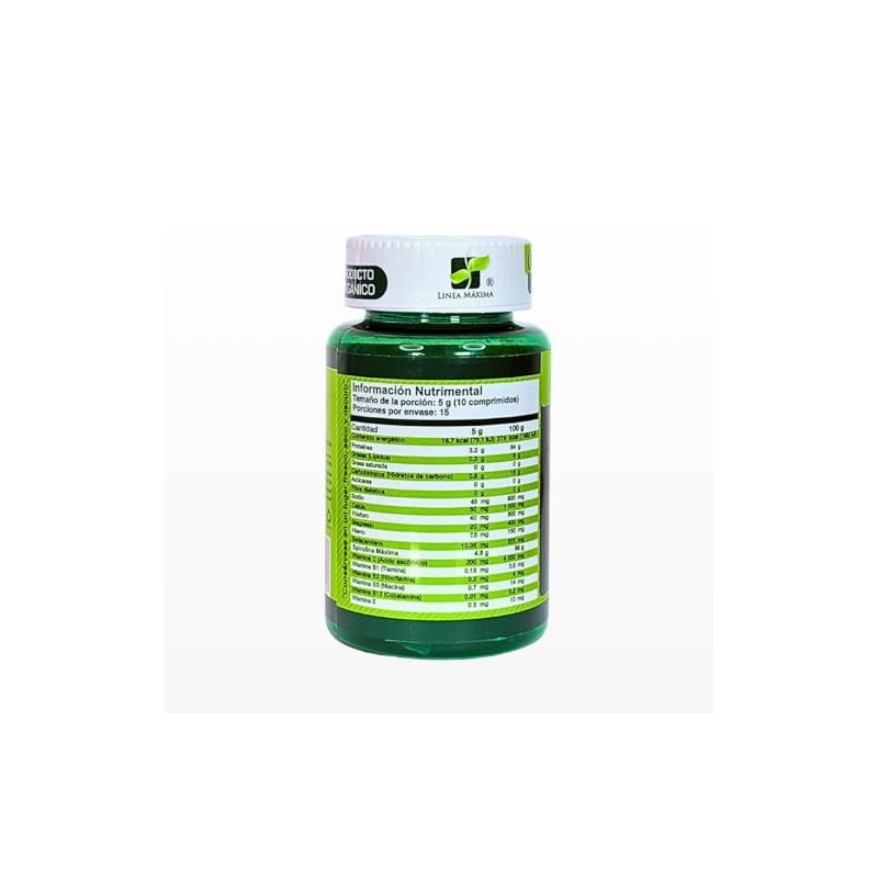 Spirulina Máxima Vitamina C, 150 tabletas de 500 mg cada