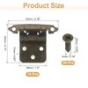 sourcing map 10 Pack Self Closing Cabinet Hinges, 3/8" Overlay
