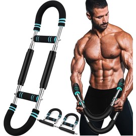 Twister Arm Trainer for Men - Adjustable Chest Workout Equipment for Home Gym, Muscle Builder & Strength Training for Arms, Chest (Blue,40-90lb)