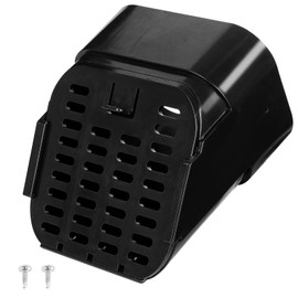 Kisotay 3"x4" Type-A Gutter Downspout Extension Accessory, Down Spout Drop Outlet Filter Leaf Filter for The Bottom of Downspouts(Black)