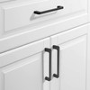 TUNNY 10 Pack Modern Cabinet Handles-5"/128mm Screw Spacing Matte Black