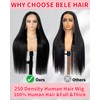 250% Density 13X4 HD Lace Front Wigs Human Hair Straight
