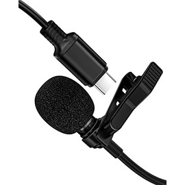 Lavalier Microphone USB-C Professional Clip-on Mic Omni Condenser for Video Recording Studio Noise Cancel Lapel Mic for YouTube Vlog Recording Interview for Android Type-C Devices for MacBook(6.6ft)