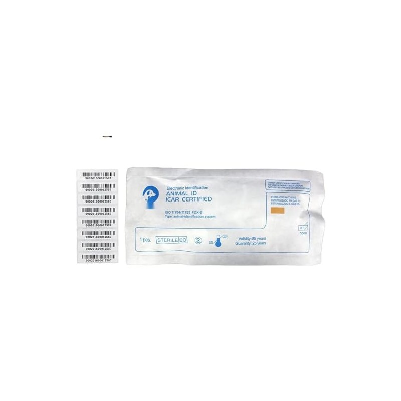 TAEING Pet Microchips, 134.2 kHz Microchip for Pets, Microchip Kit