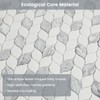 Glass Mosaic Tile Backsplash Leaf-Shape Marble Look
