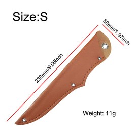 TorSor 2 Pack Fillet Knife Sheath 7 Inch Blade 6'' Boning Knife Holster Protective Sleeve Cover Holder for Fishing Camping Hunting Viking Knives Fish Meat Cutting Knife Fixed Blades Narrow+Wide