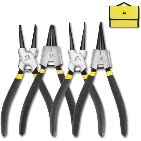 B BOSI TOOLS 4-piece Snap Ring Pliers Set Heavy Duty
