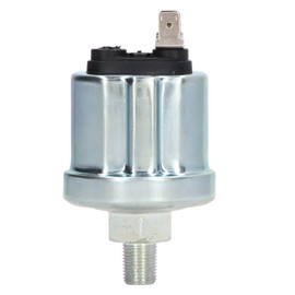 Oil Pressure Sensor Aluminium Alloy Stable Generator Oil Pressure Sensor for VDO 1/8 NPT 0‑10Bar Glossy Finish Single Head