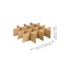 DIYEAH Pack of 18 Dividers for Shipping Boxes Packaging Plate