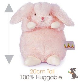 Wee Friends Petal | Little Pink Bunny Teddy | Super Soft Fur | 18cm Tall | Baby Soft Toy | the Perfect First Baby Plush Gift