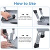Height-Adjustable 7"- 9" Folding Step Stool with Non-Slip Platform 10"