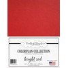 Bright Red Cardstock Paper - 8.5 x 11 inch Premium