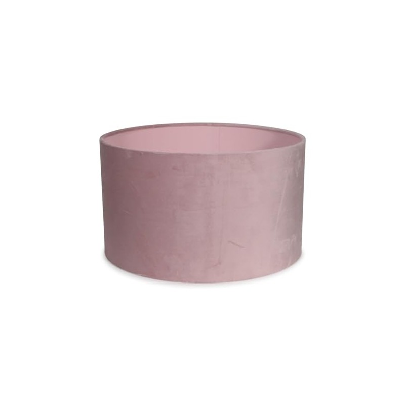 Modern Blush Pink Velvet Cylinder Ceiling Pendant Lampshade/Table Lamp Drum