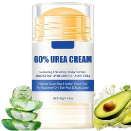 Urea Foot Cream 60 Percent- For Cracked Heels, Dry Skin Deep Moisturizing Lotion, Softens & Nourishes, Foot & Hand Cream Moisturizer for Women & Men 1PCS