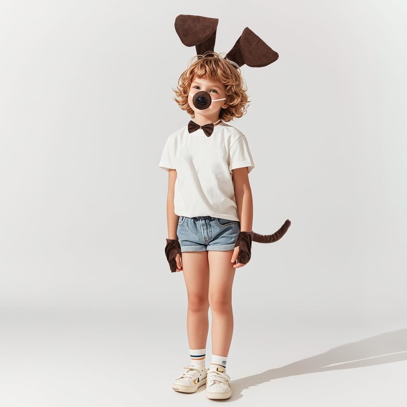 ZKFSIE 5 Pieces Dog Costume for Kids Dog Costume, Puppy