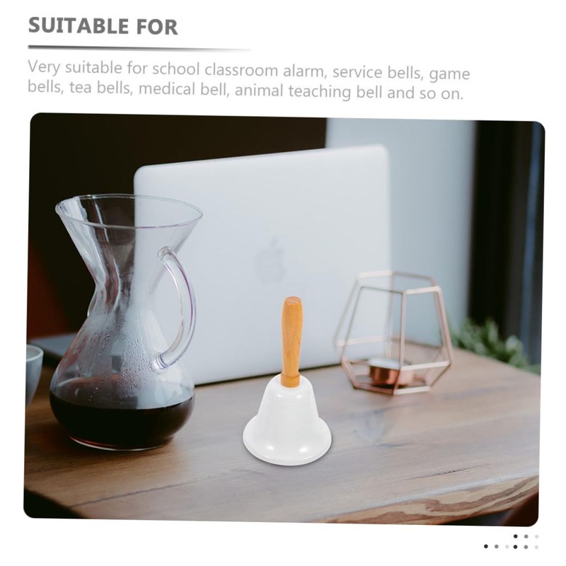 WOONEKY 2pcs Rustic Iron Ring Bell Handbell Jingle Bells for