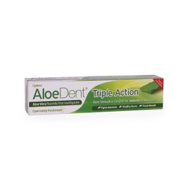 AloeDent Triple Action & Whitening & Sensitive Aloe Vera Fluoride-Free Toothpaste 100ml ||COMBO PACK