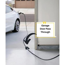 Ev Charging Cable Garage Door Pass Through Garage Cord Protector Prevents Wires from Cut’s