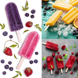 Natural Wood Craft Sticks 100 Pieces, Lolly Sticks, Popsicle Sticks, Ideal for Arts and Handwork, Classroom Art Supplies,114mm x 10mm x 2mm